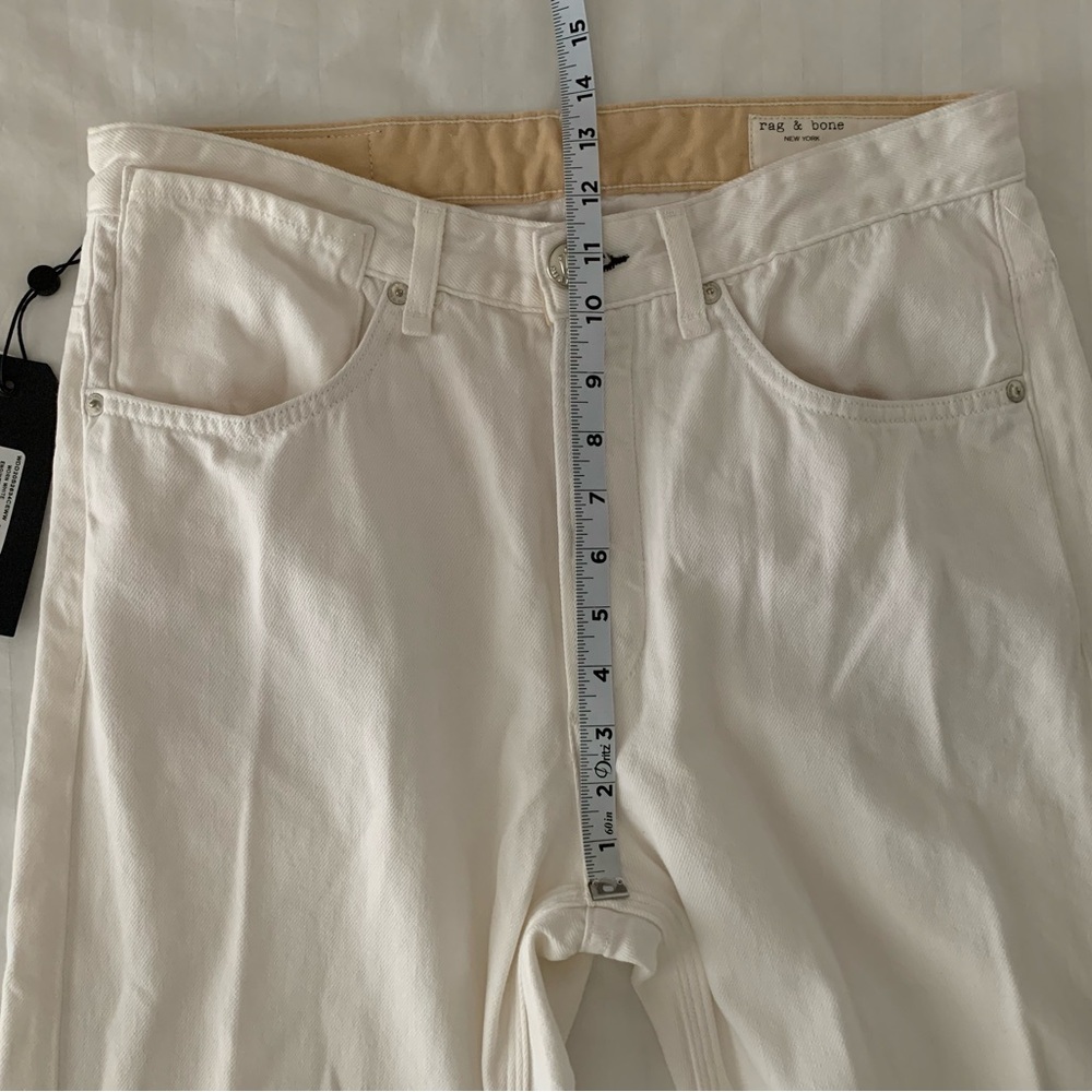 NWT Rag & Bone Engineer Jean Worn White Button Fly - Picture 7 of 13